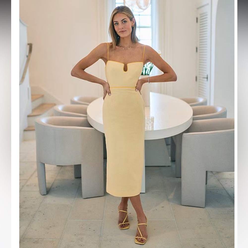 NWT ANTONIO MELANI x M.G. Style Kate Square Neckline Midi Dress